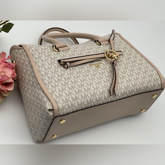 Michael Kors Carine Logo Large Satchel - Picture 8 of 16